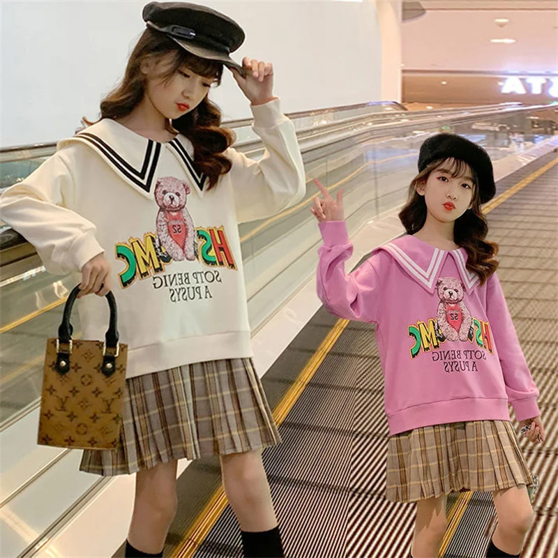 Girls' Hoodies Sweatshirts Jacket 2022 Elegant Spring Autumn Top Thicken Pullover Overcoat Tops Cotton Toddler Baby's Kids Child