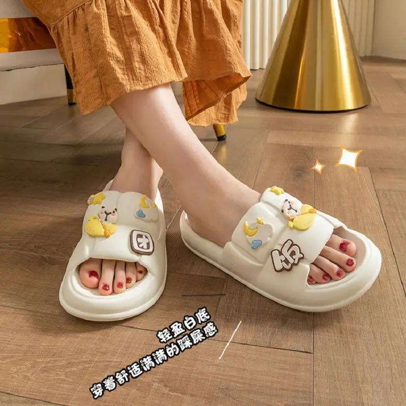Slippers Women Men Shoes Women'S Home Slippers Platform Soft Sole Cute Cartoon Ladies Flip Flops Zapatillas Chaussons Slides