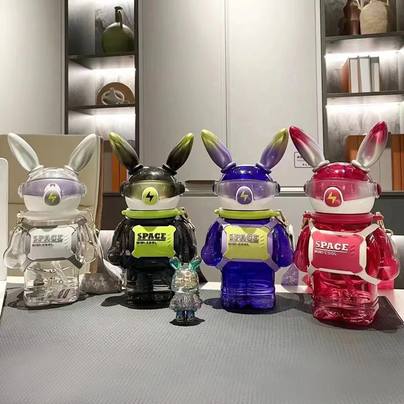 

Модный мультяшный термос Disney из нержавеющей стали, Вакуумная чашка с молнией, Кроликом, бутылка для воды, портативная дорожная Термокружка, ...