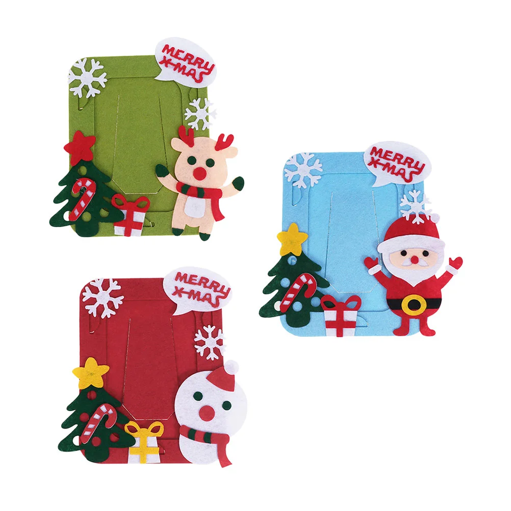 

Frame Photo Picture Supplies Santa Frames Craft Kit Kits Making Holder Holiday Felt Table Themedchristmas Decoration Claus