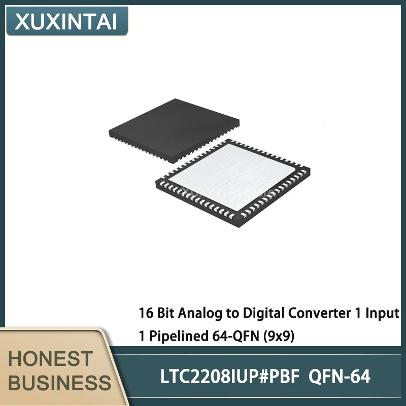 

5Pcs/Lot LTC2208IUP#PBF LTC2208IUP 16 Bit Analog to Digital Converter 1 Input 1 Pipelined 64-QFN (9x9)