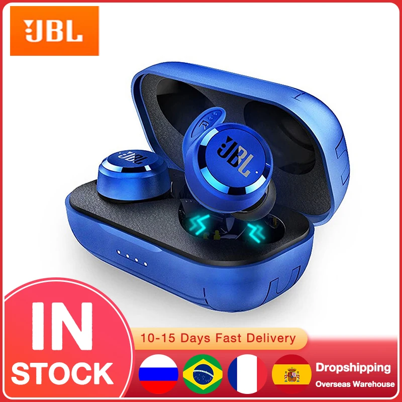 

Original JBL T280 TWS Bluetooth-Compatible Headphones Noise Cancelling Deep Bass Earphones Waterproof Earphones with Microphone