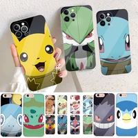 bandai cartoon pokemon face phone case for iphone 14 11 12 13 mini pro xs max cover 6 7 8 plus x xr se 2020 funda shell