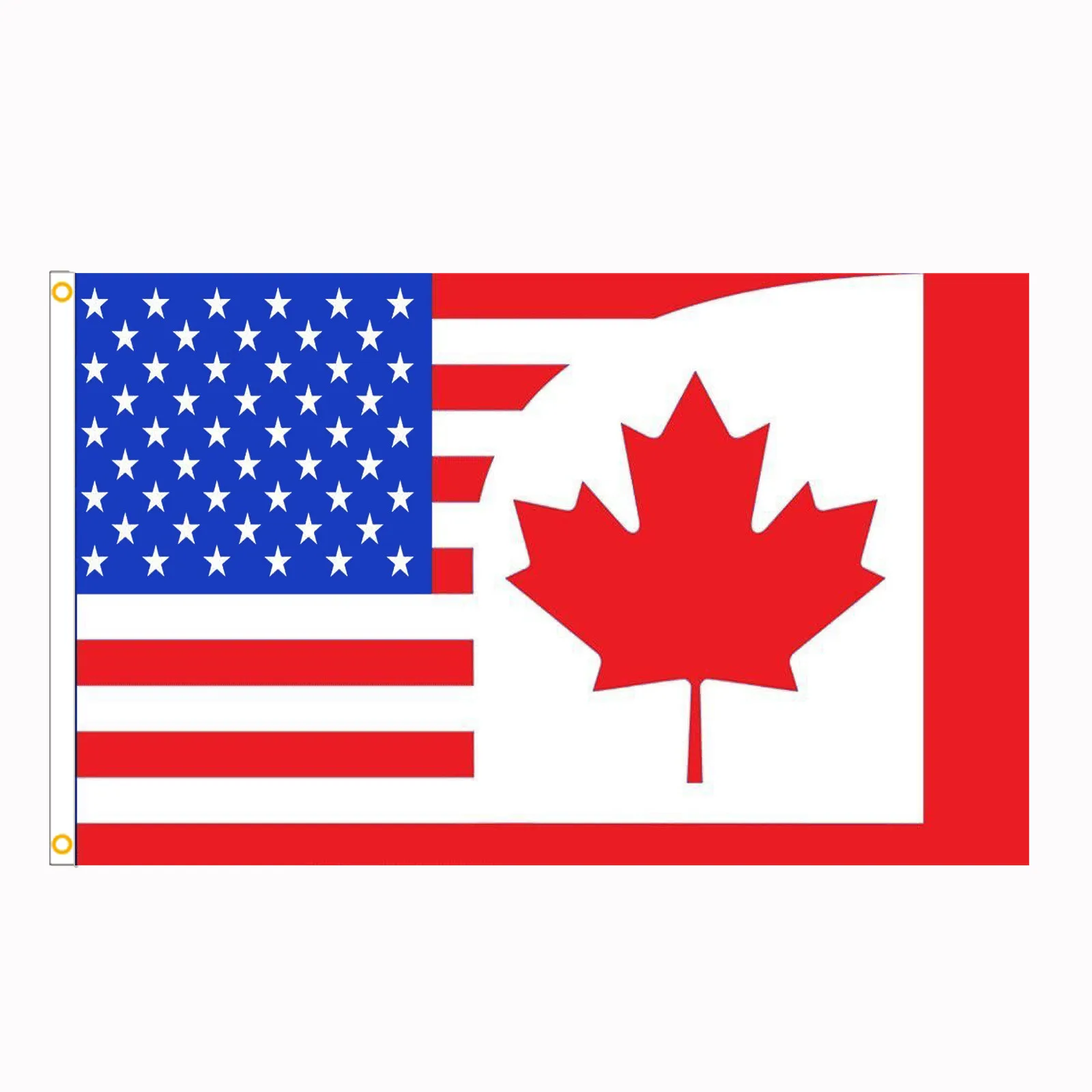 Флаг дружбы Канады Америки 3x5 футов флаг в комбинации США с двумя латунными