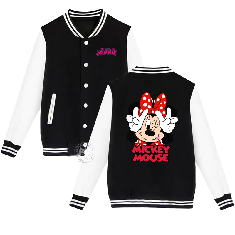 Детское осенне-зимнее пальто с принтом Микки Мауса для мальчиков и девочек от 2 до