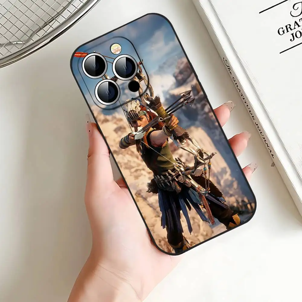 Фото Чехол для телефона Game H-Horizon Zero Dawn Aloy Slim Black, идеально подходящий для iPhone 17, 16, 15, 14, 13, 11 Pro Max, Plus, X, Xr, Xs Max, 13 Mini №3
