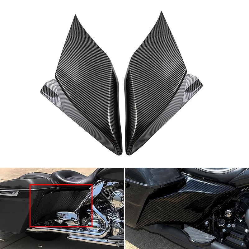 Фото Боковые обтекатели из карбона для Harley Touring 2009-2013 Road Glide, Street Glide, Electra Glide, защита боковой части кузова №1