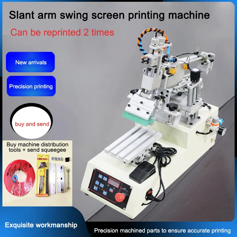 

Semi-automatic small screen screen printing machine Automatic bevel arm type screen printing equipment screen printing machine