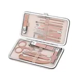 15 шт . в 1 набор маникюрных инструментов для ногтей кусачки для ног ножницы пинцет педикюрный набор Профессиональный качественный чехол для путешествий