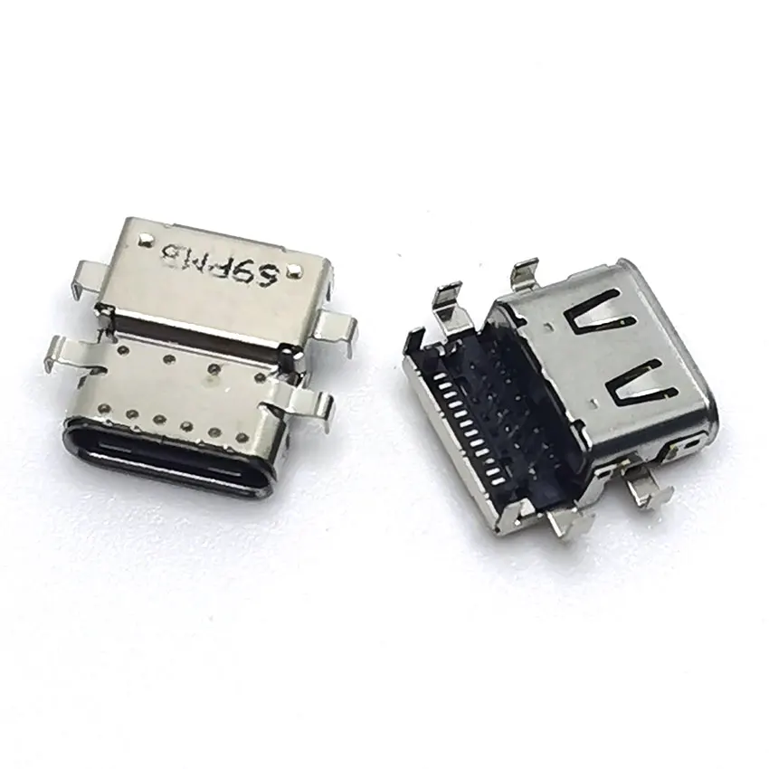 

2pcs Type-c Jack USB Connector Socket Charging Port Power plug repair parts For Lenovo E480 E485 E580 E585 R480