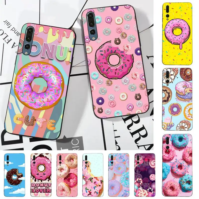 

Sweet Dessert Food Donut Phone Case for Huawei P30 40 20 10 8 9 lite pro plus Psmart2019