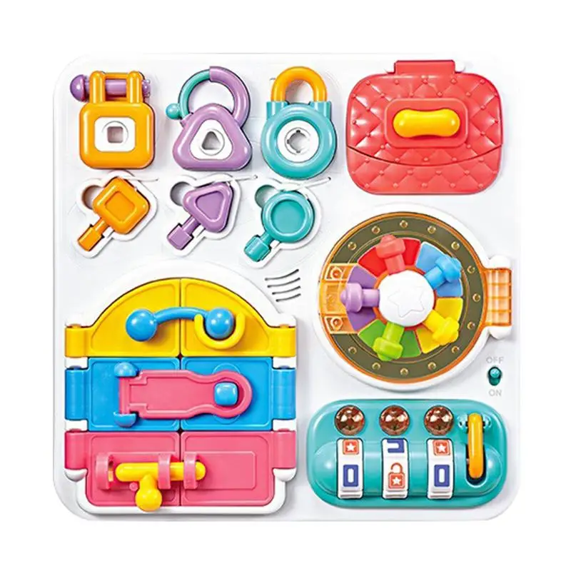 

For Baby Latches Doors Stem Board Baby Montessori Sensory Activity Board Accessories Fine Motor Skill Cognition Toy Games