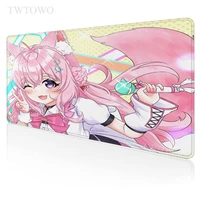 anime hololive mouse pad gamer xl home hd custom large mousepad xxl mousepads office anti slip natural rubber laptop table mat