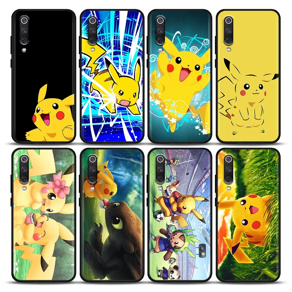 

Cute Cartoon Pikachu Pokemon Phone Case for Xiaomi Mi 9 9T SE Mi 10T 10S MiA2 Lite CC9 Pro Note 10 Pro 5G Soft Silicone
