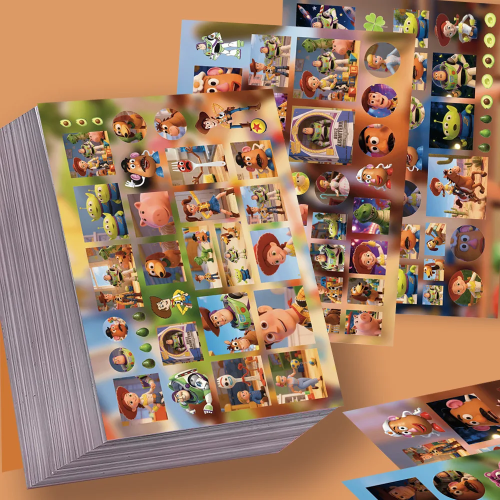 Фото Набор из 8 наклеек Disney Toy Story: милые стикеры с Баззом Лайтером и Вуди, аниме-декали для скрапбукинга, ноутбуков, бутылок для воды №1