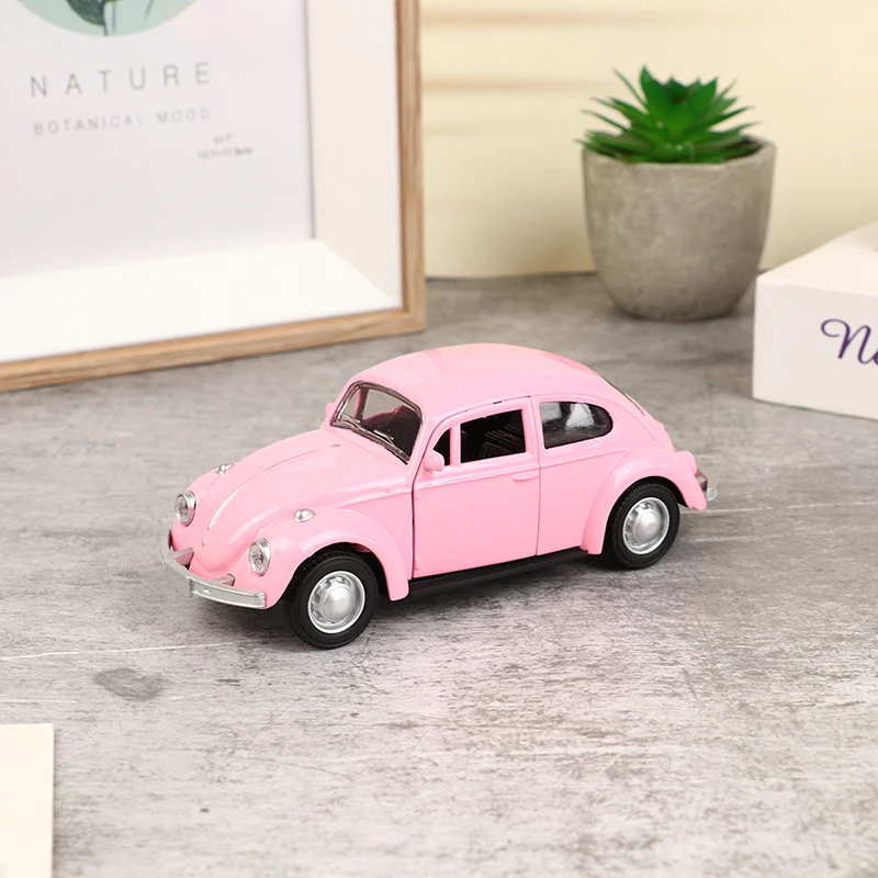 

Имитация жука модель автомобиля Ретро винтажный Жук литый под давлением модель автомобиля игрушка для детей подарок декор милые мини фигур...