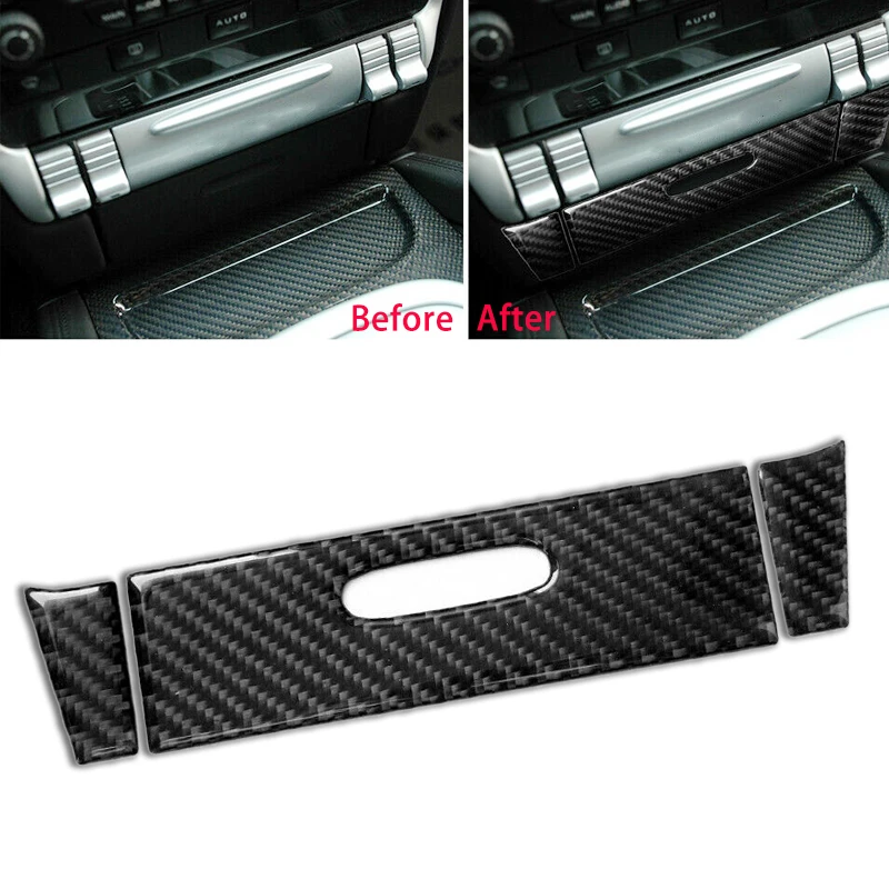 

1 комплект, наклейка на панели центральной консоли из углеродного волокна для Porsche Cayenne Sport 2010-2006 2005 2004 2003