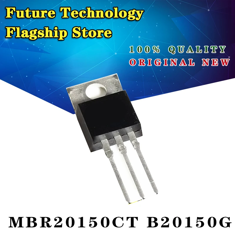 

Новый диод Schottky MBRF20150CT, прямой штекер TO220F B20150G 20A150V