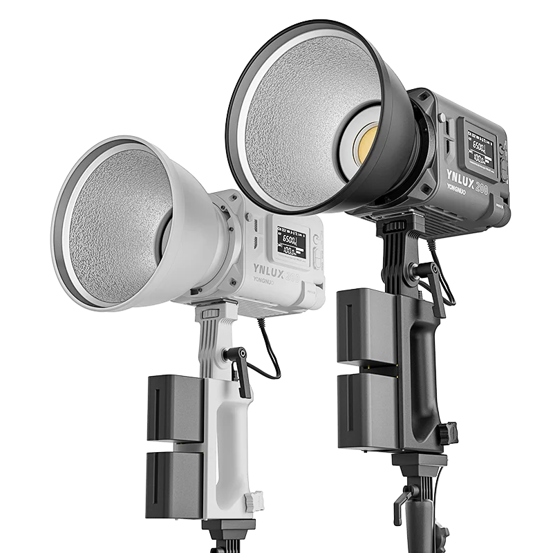 YONGNUO LUX200 YNLUX200 200 Вт 2700K-6500K Ручной уличный светодиодный студийный видеосвет с креплением Bowens и адаптером питания с ручкой (art.: 3920ccbe85d97) - 3920ccbe85d97