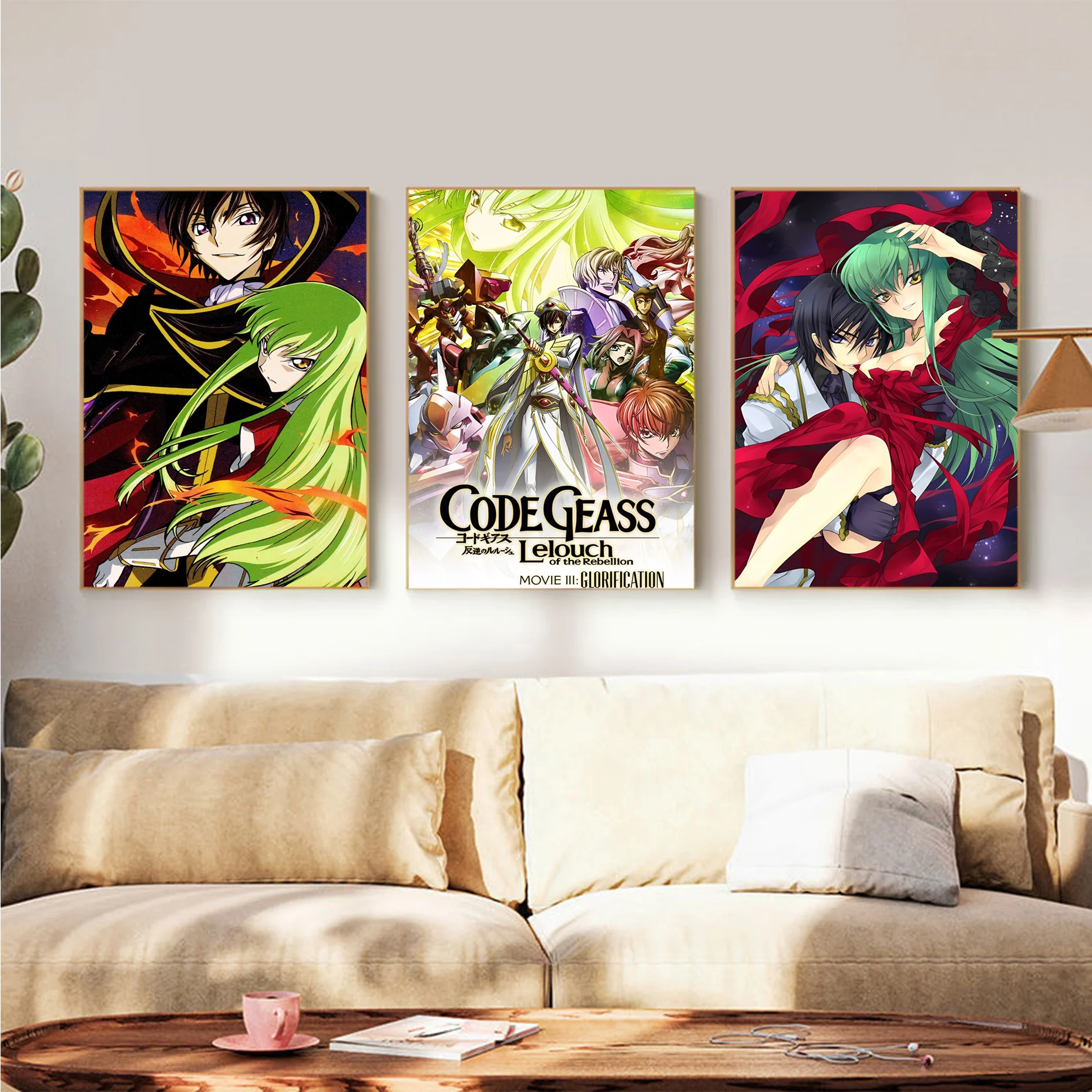 

Code Geass Anime Poster Classic Anime Poster Waterproof Paper Sticker Coffee House Bar Room Wall Decor