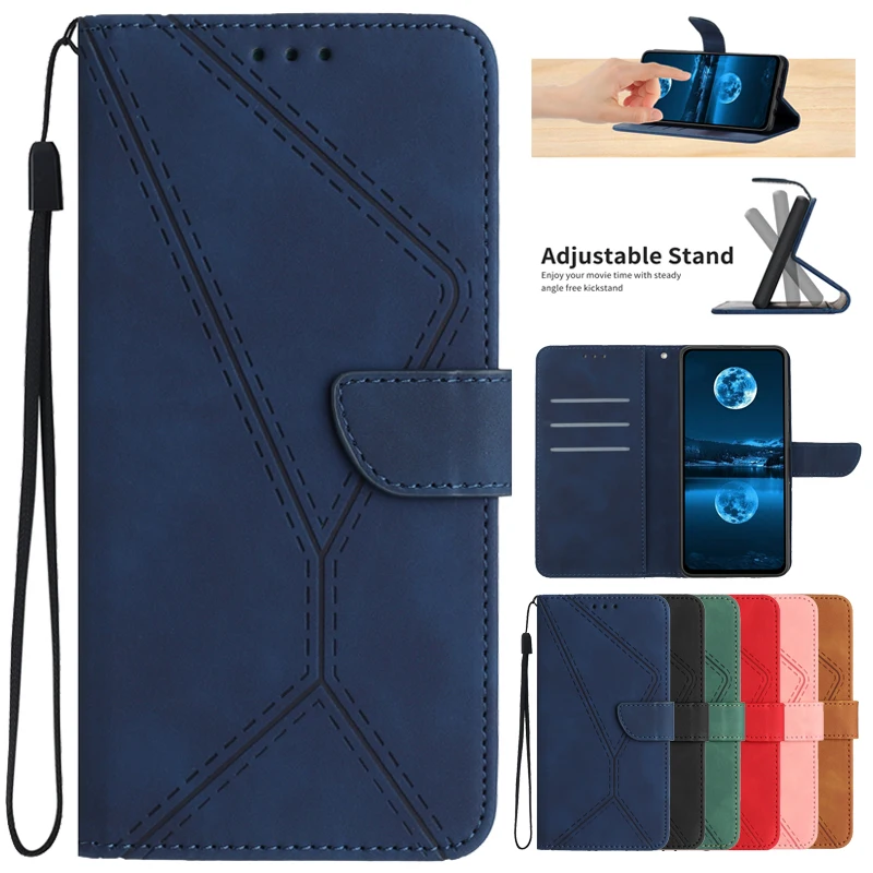 

Realme 10 Etui For OPPO Realme 10 Case Geometric Wallet Card Slots Phone Case on For Oppo Realme10 10Pro Plus 10S Book Cover