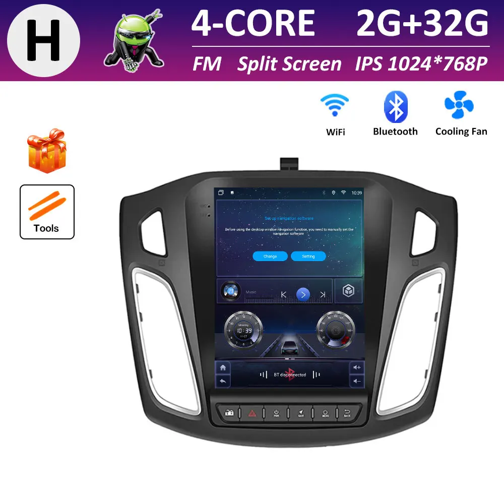 

Для Ford Focus 3 Mk 3 2011 2012 2013 2014-2019 IPS сенсорный экран Android интеллектуальная система беспроводной Carplay GPS-навигация 4G