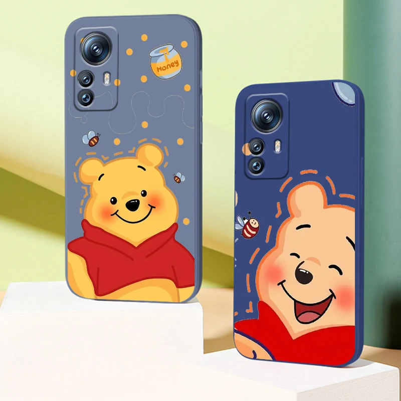 

Disney Winnie the Pooh Cool Phone Case For Xiaomi Mi 12T 12S 12 12X 11i 11T 11 10 10S 10T Pro Lite Ultra 5G Liquid Rope Funda