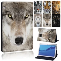 for huawei mediapad t3 8m5 10 8m5 lite 10 1 leather tablet cover funda for m5 lite 8t3 10 9 6t5 10 10 1 beast print