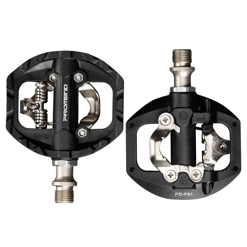 

Педали для горного велосипеда с двойной платформой, совместимы с педалями с плавными зажимами для горного велосипеда, велосипедные педали ...