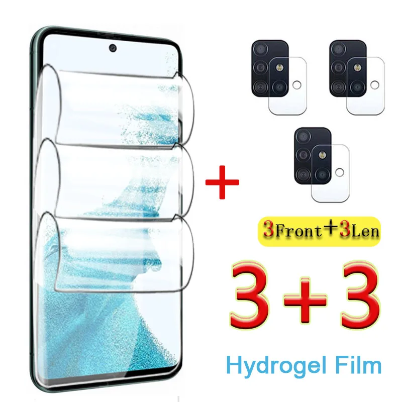 

Гидрогелевая пленка для Samsung Galaxy A53/A72/A52/A42/A32/A12/A02, полное покрытие, защитная пленка для Samsung A52s, стекло для объектива камеры