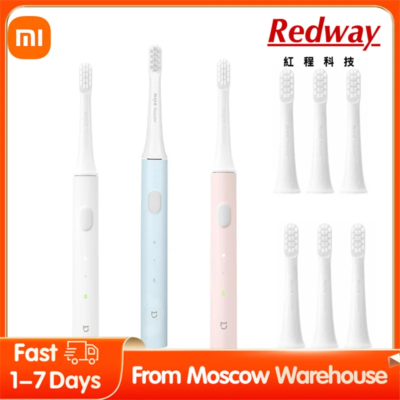 

Xiaomi Mijia T100 Sonic Electric Toothbrush Mi Smart Tooth Brush Colorful USB Rechargeable IPX7 Waterproof For Toothbrushes head