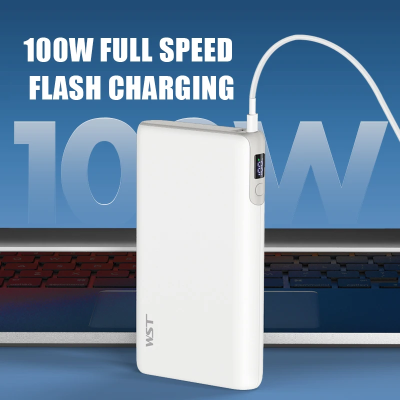Супербыстрая зарядка PD100W, внешний аккумулятор на 14400 мАч для iPhone 14, 13, Huawei, Samsung, внешний аккумулятор, портативное зарядное устройство, быстрая зарядка, внешний аккумулятор