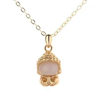 

Religious Exquisite Mini Cute Maitreya Clavicle Necklace Ladies Fashion Amulet Gift Wholesale Exorcism Transport Copper Necklace
