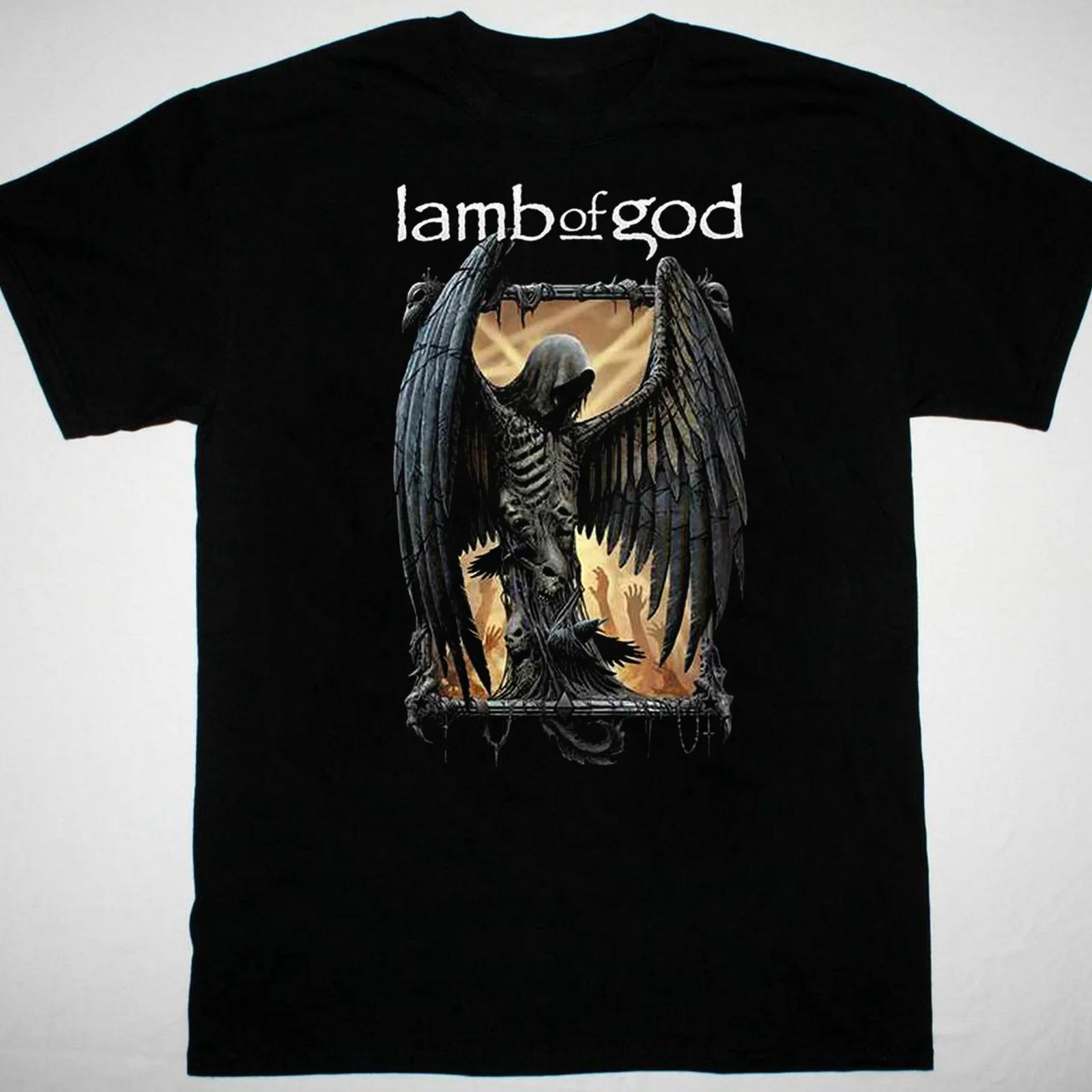 

Lamb Of God Band Men T-shirt Black Short Sleeve All Sizes S to 3XL DT1063