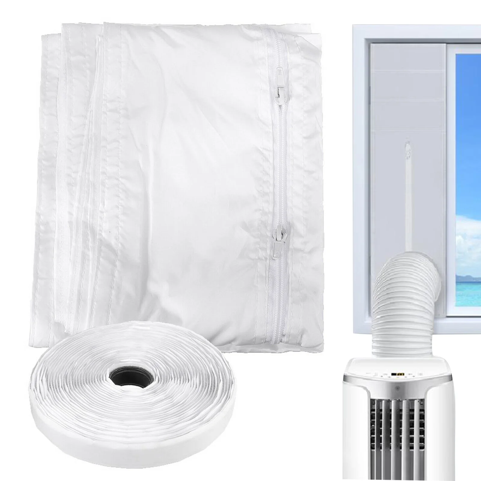 

Window Sealing Cloth For Air Conditioner Mobile AC Unit Soft Cloth Sealing Window Seal For Portable AC To Stop Hot Air With