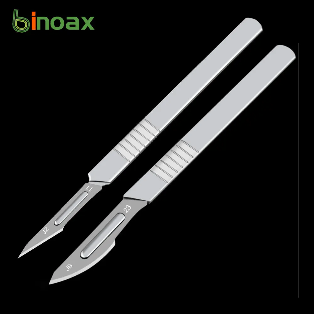 

Binoax Non-Slip Metal Scalpel Knife Tools Kit Cutter Engraving Craft knives + 10pcs Blades Mobile Phone PCB DIY Repair Hand Tool