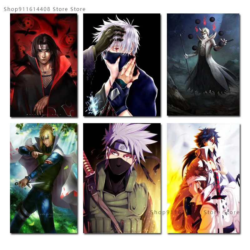 

Bandai Сделай Сам 5D Классический Аниме Наруто HD постер Какаси Саске высокое качество алмазная живопись Алмазная вышивка мозаика домашний деко...