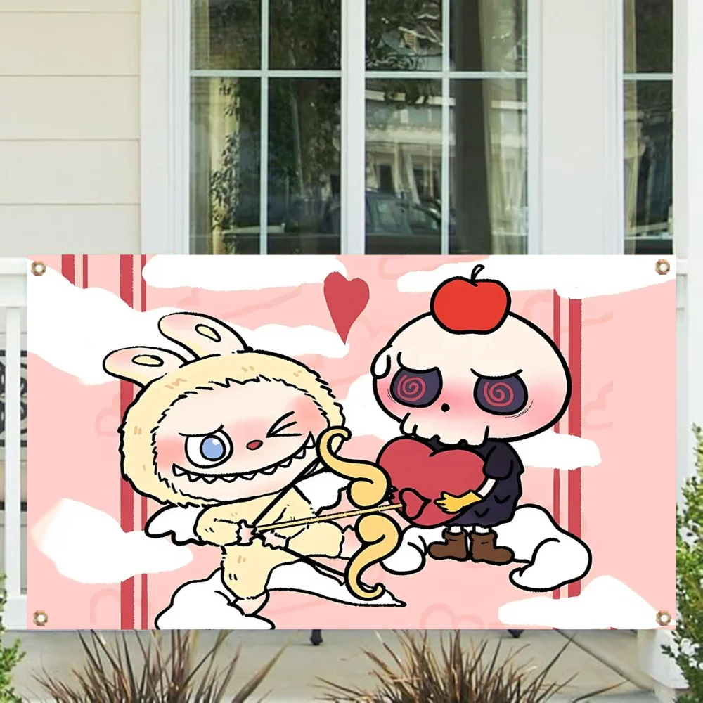 Украшение стены Флаг гаража Односторонний флаг с четырьмя отверстиями Полиэстер