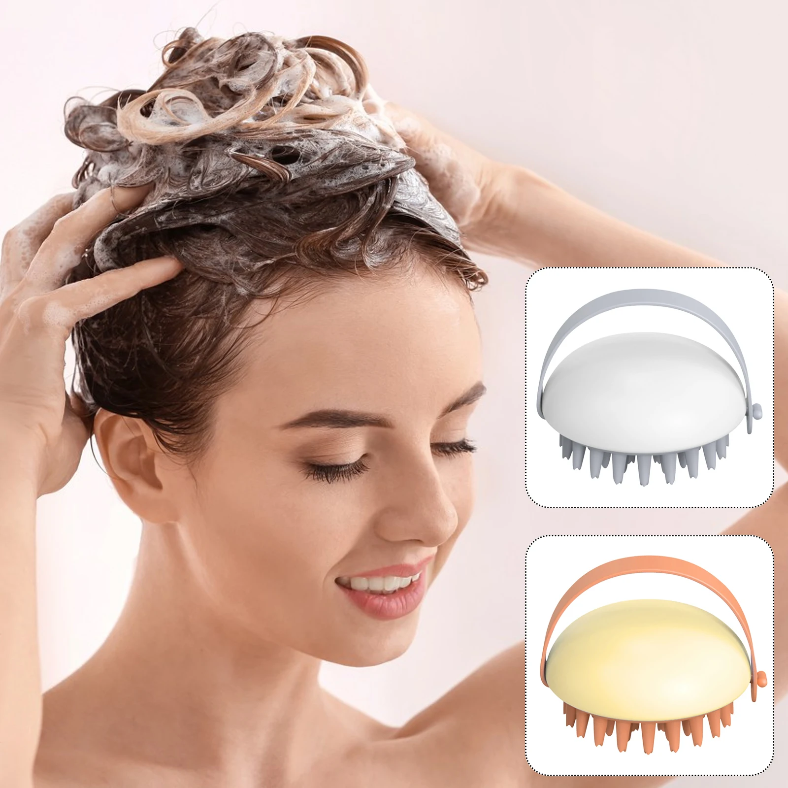 

Adult Scalp Massage Brush Men Women Shampoo Brush Soft Glue Bathroom Shampoo Comb Long Hair Washing Hair Scalp Head Massage Tool