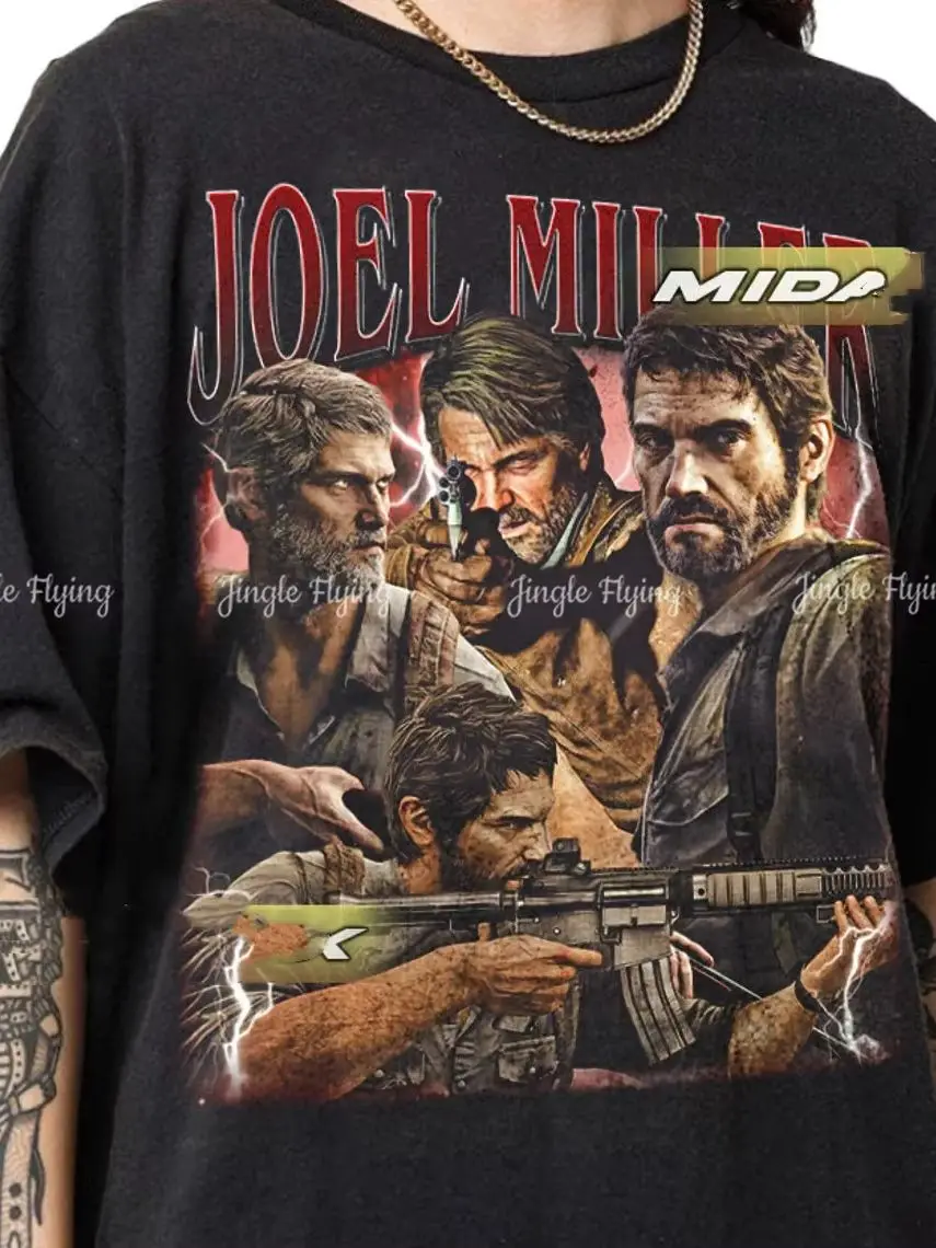 Limited Joel Miller The Last Of Us Vintage Tshirt Gift For Women And Man Unisex T-Shirt