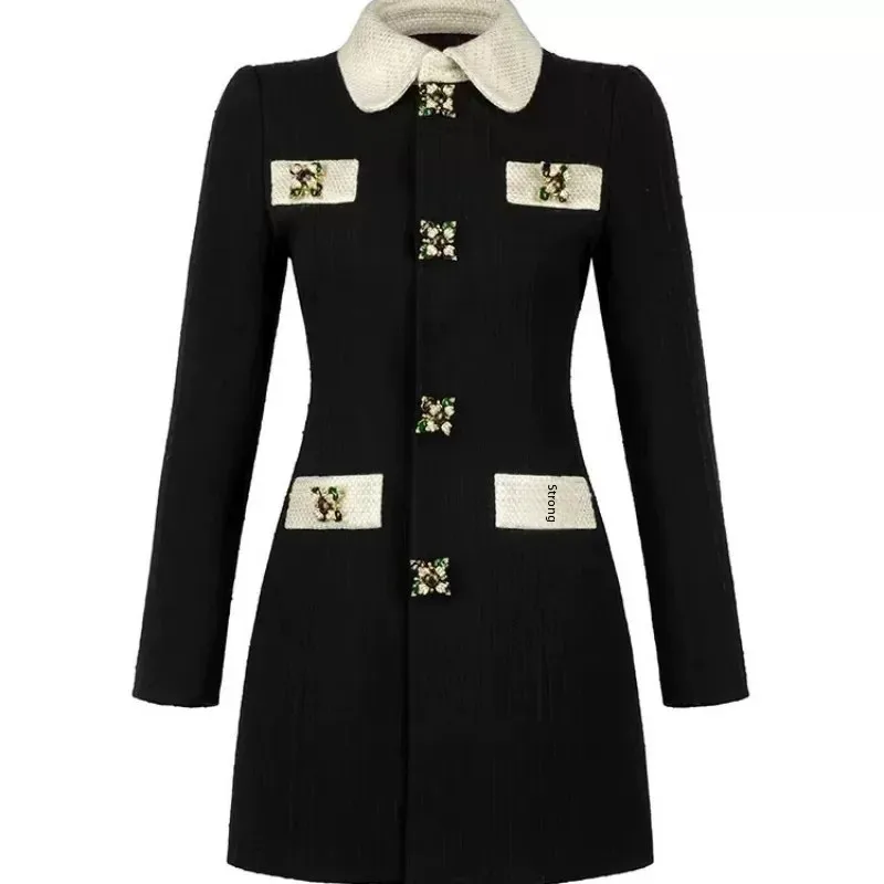 23-е зимнее парижское модное нишевое ювелирное платье с пряжкой роскошное