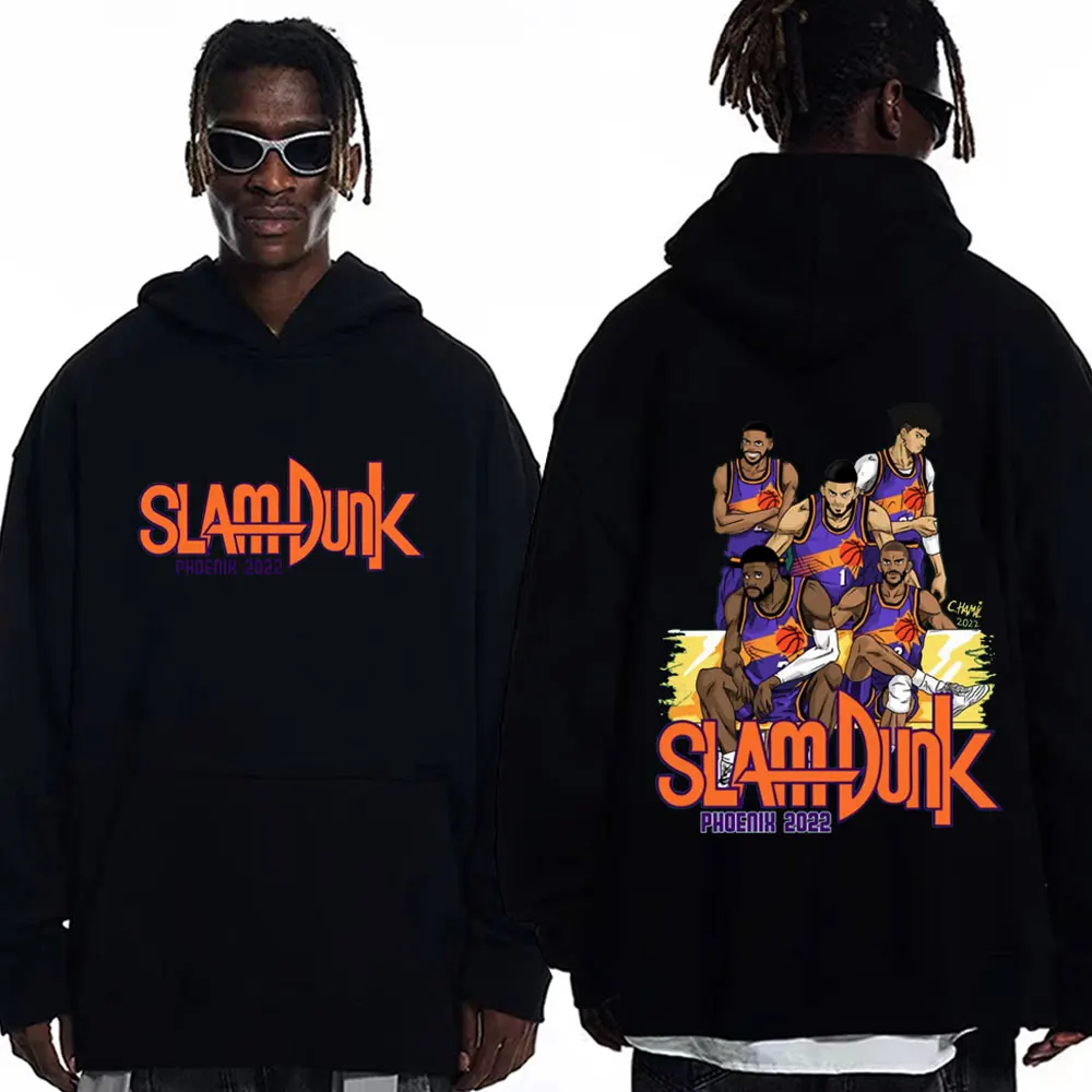 

Anime Slam Dunk Graphic Printed Hoodie Men Women Fashion Vintage Oversized Hooded Sweatshirts Street Trend Long Sleeve Hoodies