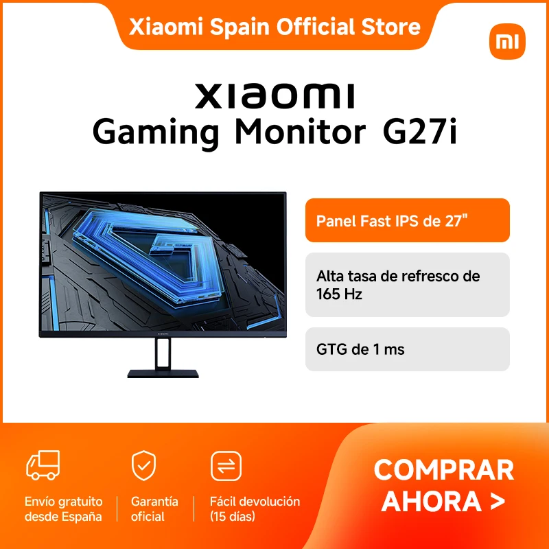 Oficial | Xiaomi Gaming Monitor G27i, Panel Fast IPS de 27"", Alta tasa de refresco de 165 Hz, GTG de 1 ms
