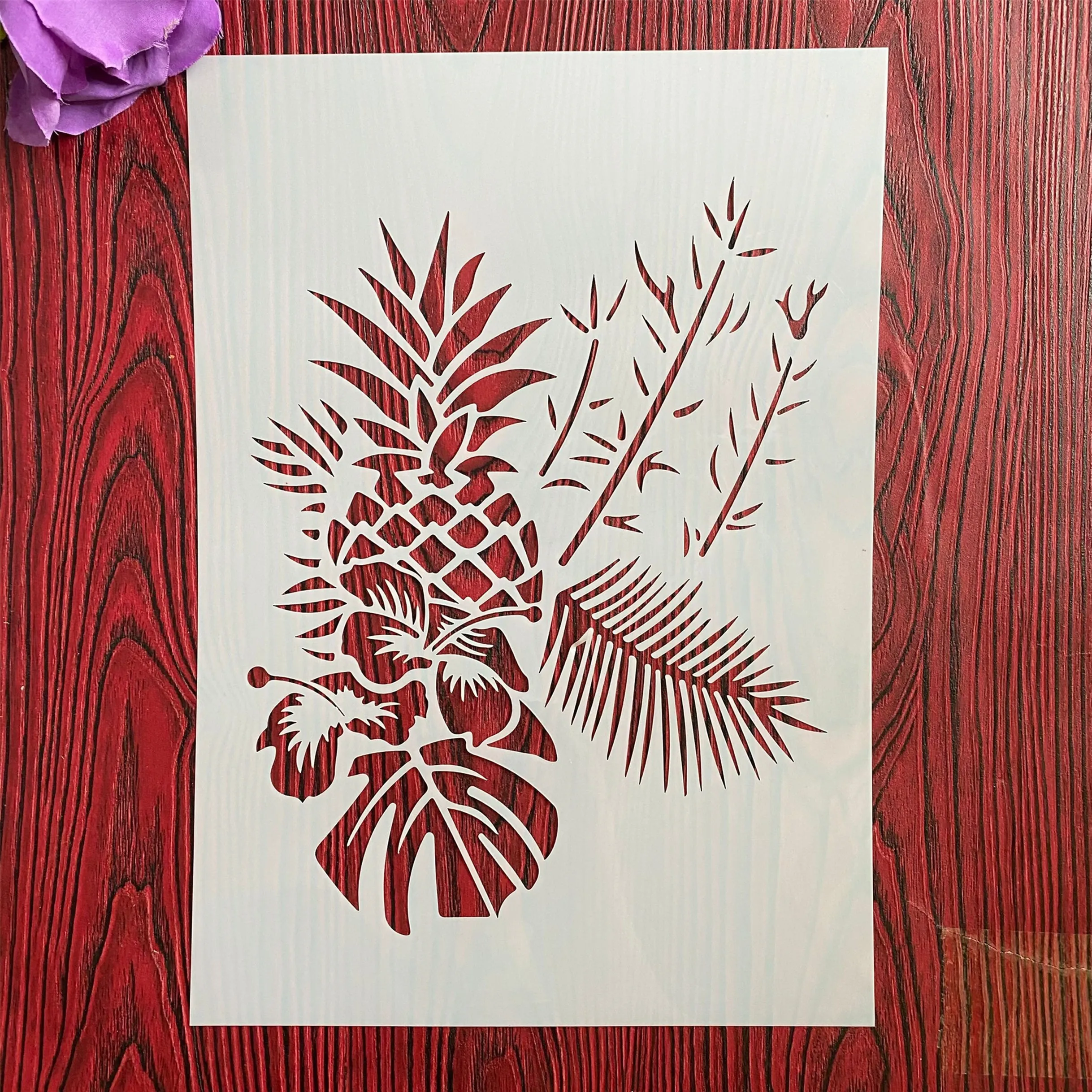 

A4 29 *21cm DIY Stencils Wall Painting Scrapbook Coloring Embossing Album Decorative Paper Card Template,wall fruit pineapple