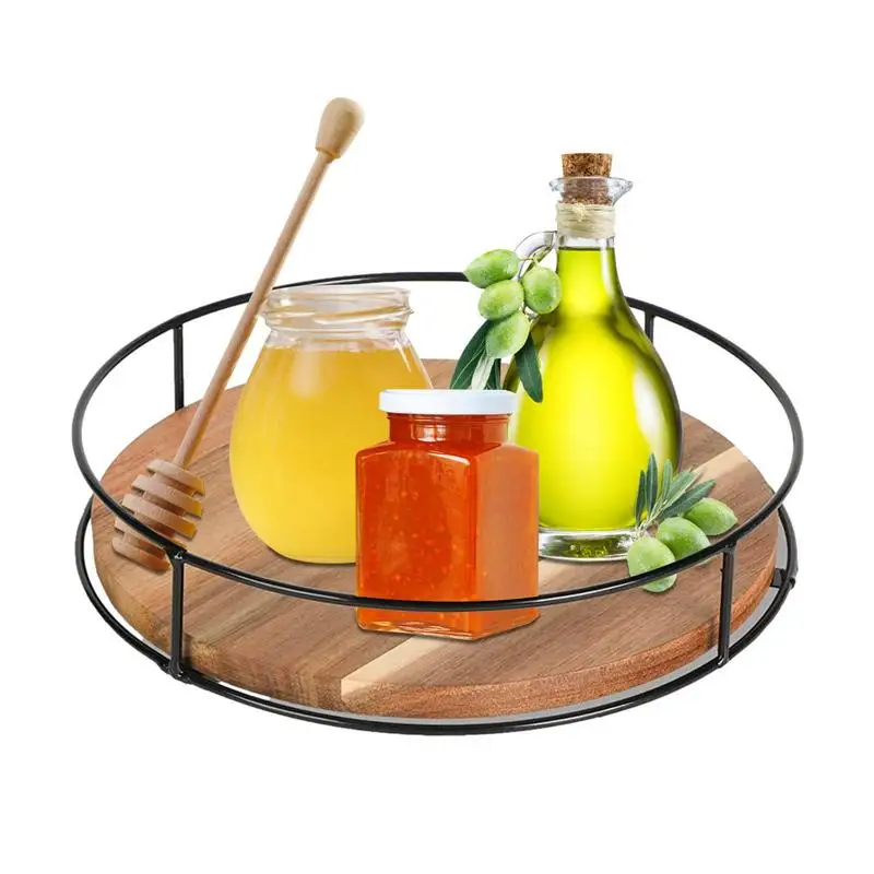 

Lazy Susans Turntable Organizer Multifunction Clear Rotating Storage Trays 1pc Lazy Susans Organizer Kitchen Accessories Trays