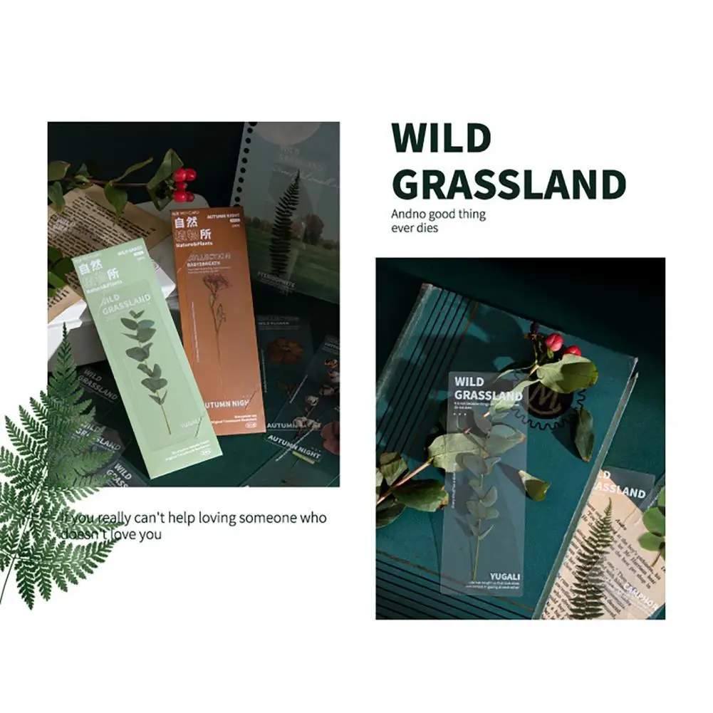 

Portable 5Pcs/Set Stylish Super Light Nature Book Marker Lightweight Book Page Marker Wear-resistant for School