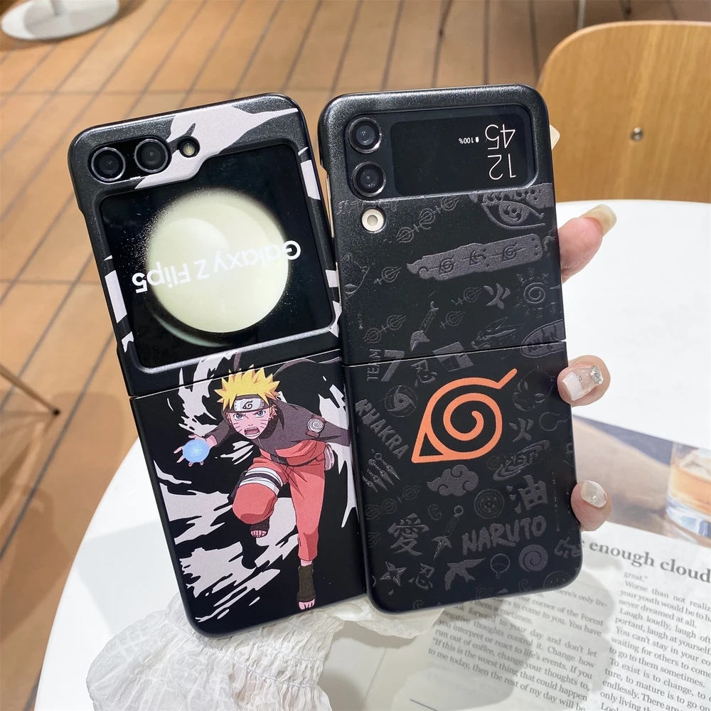 Фото Чехол для телефона с изображением персонажей аниме N-NARUTOS Uzumaki Itachi для Samsung Galaxy Z Flip 7 6 5, мягкий чехол из TPU для Z Flip 3 4 №2