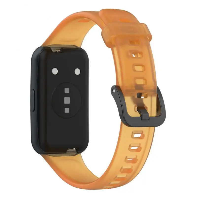 

Translucent Watch Strap Replaceable Breathable Silicone Strap Watchband For Huawei Band 7 Sports Wristband
