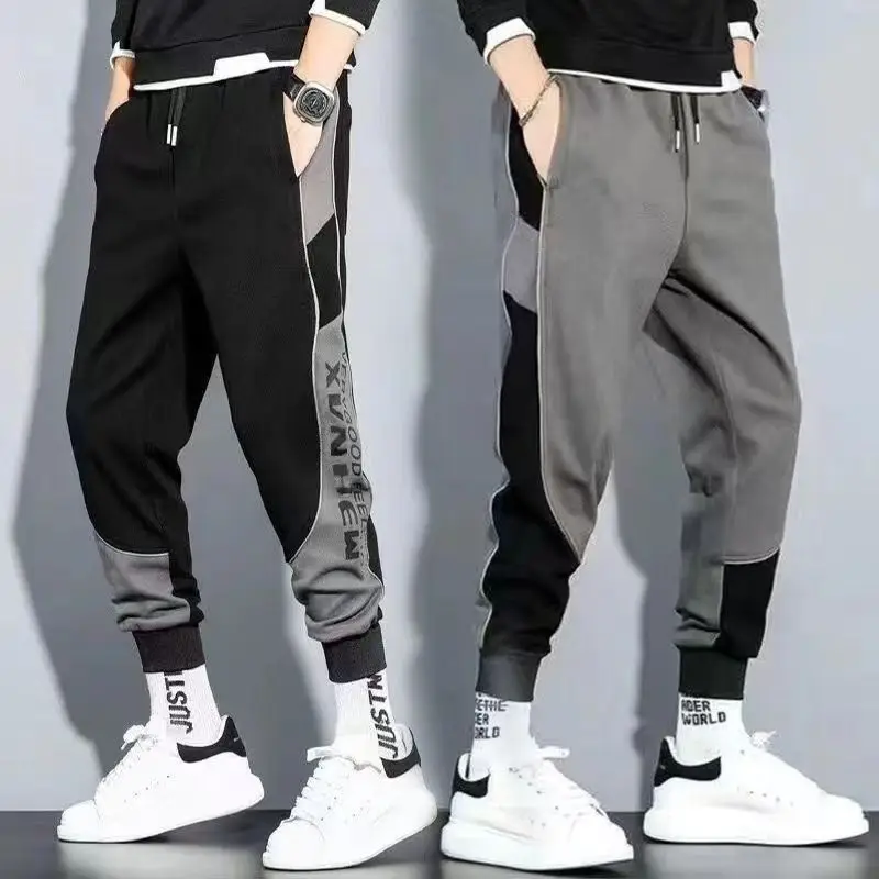 

Брюки-карго мужские/женские с лентами и множеством карманов