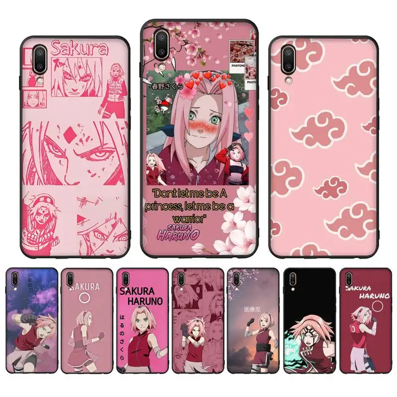 BANDAI Naruto Haruno Sakura чехол для телефона Oppo Reno Realme C3 6Pro ЧЕХОЛ ДЛЯ vivo Y91C Y17 Y19 Funda Capa |